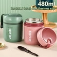 thumbnail image 5 of Lzvxtym Lunch Container Hot Food Jar with Foldable Spoon Thermal Insulated Soup Container for Adult, 5 of 10