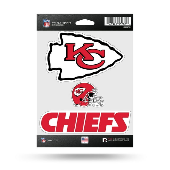 CHIEFS TRIPLE SPIRIT STICKERS