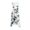 thumbnail image 4 of Womens Casual Tank Dress Floral Sleeveless Summer Midi Dress Asymmetrical Hem Vacation Beach Outfit, 4 of 7