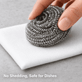 thumbnail image 3 of 410 Stainless Steel Scrubbers 10 Pack, Rust Resistant No Shedding Metal Scouring Pads for Kitchen Grill Bathroom, 3 of 8