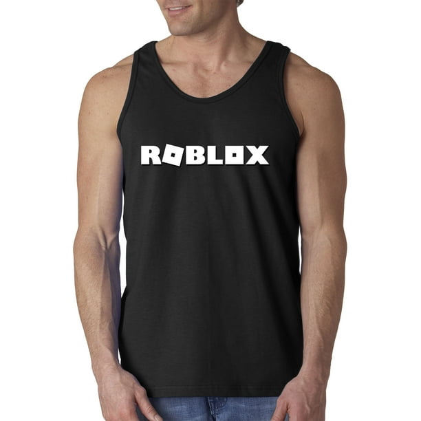 New Way 923 Men S Tank Top Roblox Logo Game Accent Large Black