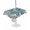 Blue Turtle, variant on Outdoor Table Cloth with Umbrella Hole and Zipper, Blue Octopus Coastal Waterproof Square Tablecloth 54"x54", Summer Beach Ocean Starfish Coral Washable Table Cover for Outside Party Patio Picnic