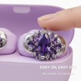 thumbnail image 3 of Accesorios con clip para auriculares BEVCEFCC para Bose Ultra, óvalo morado, 3 of 7