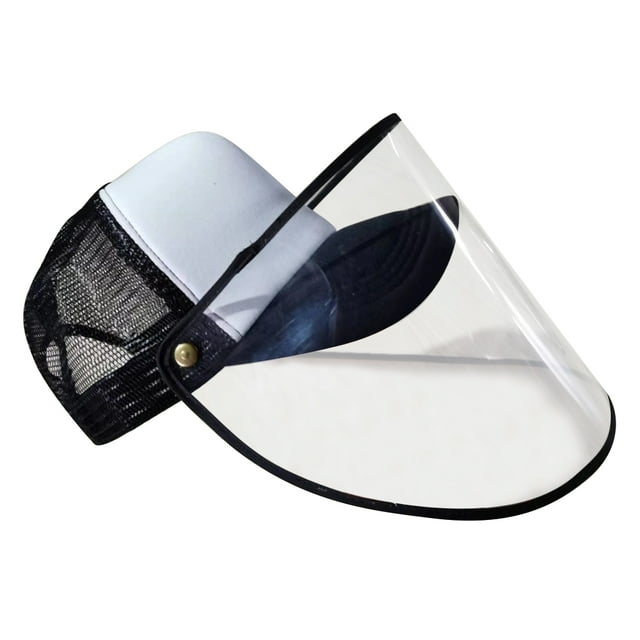 Coofit Sun Cap Creative Anti Droplet Fisherman Cap Summer Hat with Clear Face Shield