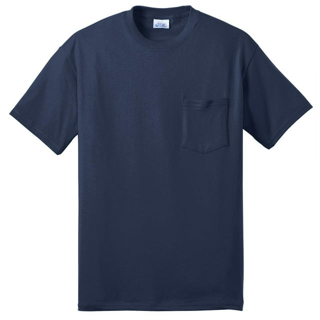 Port & Company Men's Durable Stylish Pocket T-Shirt