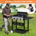 thumbnail image 6 of Tcisa 3-Burner 23" Outdoor Flat Top Grill & Gas Griddle – Propane Grill for Camping, Tailgating, BBQs, and Patio Cooking, 6 of 10