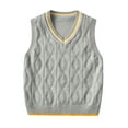 thumbnail image 2 of Pull-over Garçon Tricoté Style Collège, 2 of 6