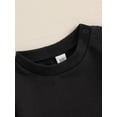 thumbnail image 6 of Suealasg 3 Packs Toddler Boy Sweatshirts Solid Color Crew Neck Long Sleeve Pullover Tops Baby Boy Fall Clothes, 6 of 9