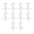 thumbnail image 1 of Ganchos para tacos y tornillos para placas de yeso, anclaje para paneles de yeso, dureza resistente con ganchos galvanizados, anclajes de pared huecos 10 piezas, 1 of 7