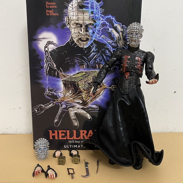 NECA-Figurine d'action Hellraiser UlOscar Pinhead, modèle de collection, He'll Tear Your Soul NOTE, figurines mobiles, 18cm, 7 poucescon caja zhangmengya unisex