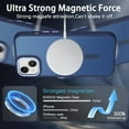 thumbnail image 3 of for iPhone 14 Plus Case Magnetic[Compatible with Magsafe], Translucent Matte Back Anti-Scratch Full Body Protective Cover Shockproof Phone Case for iPhone 14 Plus 6.7", Deep Blue, 3 of 16