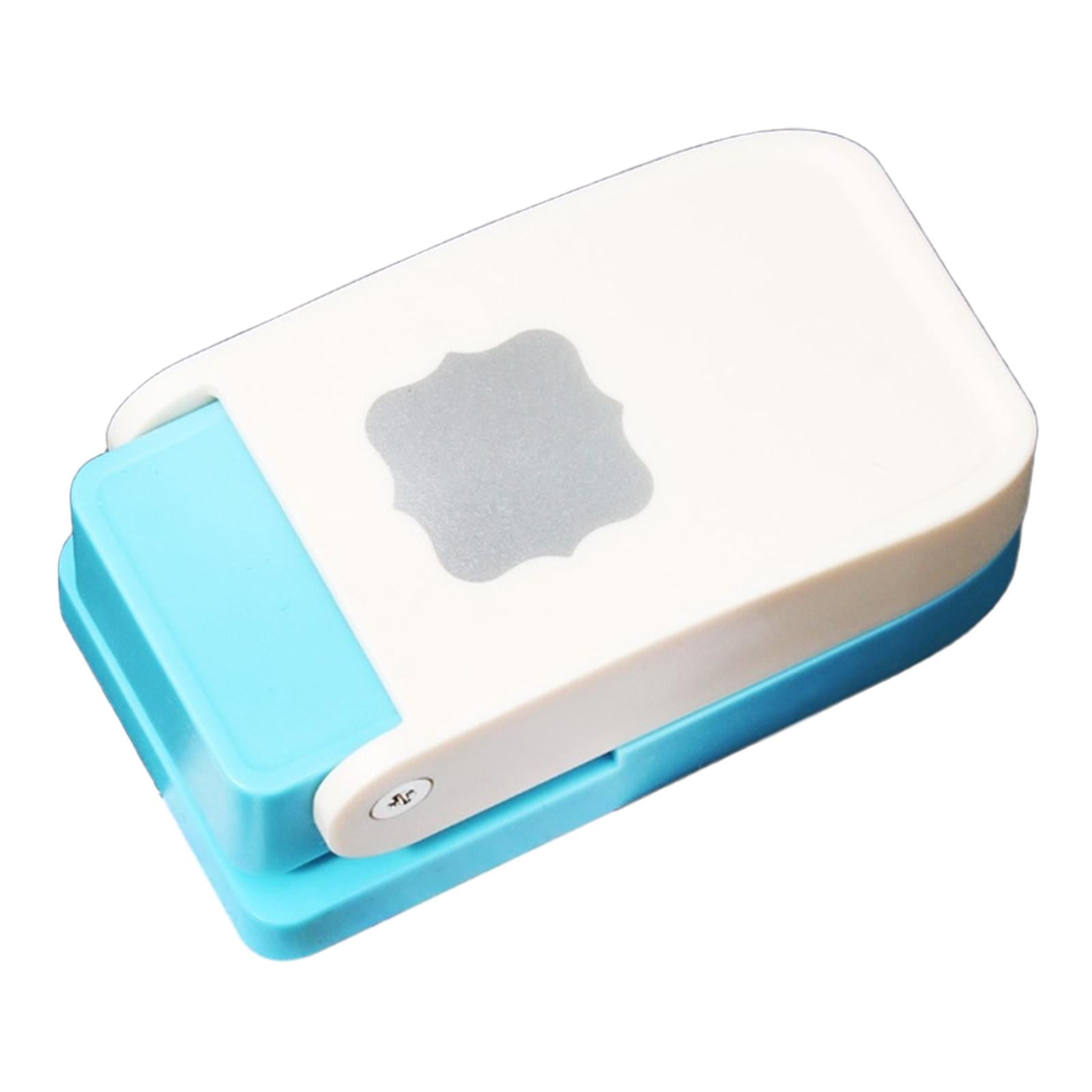 S SERENABLE Craft Hole Punch Single Crafting Scrapbook Punches Small Paper Puncher Art Cutter Tool Mini Cutter Punchers Portable PP Material Suitable for Handmade Card Making Office Square frame