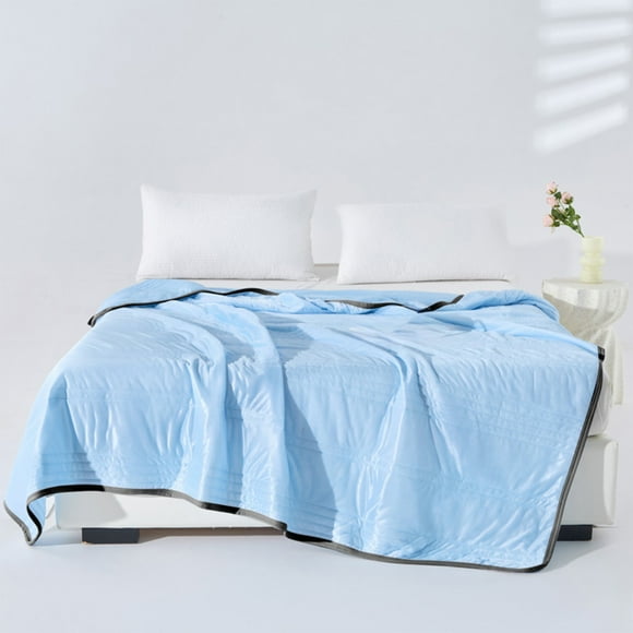 Edredón de verano pequeño con aire acondicionado | Poliéster multicolor, ligero y tacto de algodón | Acolchado sin costuras, suave, transpirable y lavable para un sueño fresco y cómodo | Ideal para