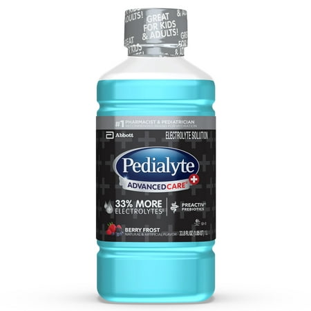 Pedialyte AdvancedCare+ Electrolyte Drink, Berry Frost, 1 Liter, 4 (Best Pedialyte For Babies)