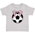 thumbnail image 3 of Inktastic Girls Soccer Ball Coquette Bow Girls Baby T-Shirt, 3 of 5