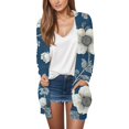 thumbnail image 2 of Pyhlmscde Womens Long Cardigan Lightweight Sweater Open Front Long Sleeve Outfits with Pockets, Daisy Cardigan for Women, Floral Cardigan for Women, Open Cardigans for Women Lightweight, 2 of 5