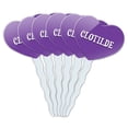 thumbnail image 1 of Clotilde Heart Love Cupcake Picks Toppers - Set of 6, 1 of 1