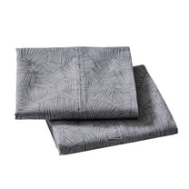Better Homes & Gardens 2-Piece 300 Thread Count Cotton Percale Ziggy Geo Print Grey Flannel Pillowcases, Standard/Queen