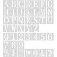 thumbnail image 1 of 43 Pcs Gabarits de Lettres et Chiffres de 1 Pouce - Pochoirs en Plastique Réutilisables, 1 of 5