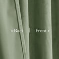 thumbnail image 6 of StangH Sage Green Curtains for Living Room Soft Velvet Back Tab Nursery Bedroom Window Panels 96 inches Long Room Darkening Thermal Insulated Drapes, W42 x L96, 2 Panels, 6 of 7