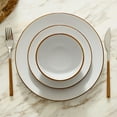 thumbnail image 4 of Stone Lain Brasa Modern Stoneware 16 Piece Dinnerware Set, Service for 4, White, 4 of 8