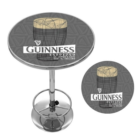 Guinness Chrome Pub Table