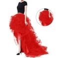 thumbnail image 3 of Women Tulle Tutu Long Skirt High Waist Floor Length Maxi Tulle Layered Skirt Wedding Night Out Party A-Line Skirt, 3 of 8