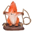 thumbnail image 2 of Escultura de resina de ardilla, estatua de jardín de animales para patio de juegos, accesorios de decoración colgante con micropaisaje, 2 of 14