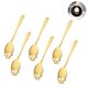 thumbnail image 2 of Juego de 6 cucharas, cuchara para revolver café y té de acero inoxidable 304, cucharas de té de diseño elegante, cuchara de café con forma de calavera, cuchara de hueso para postre, vajilla, 2 of 8