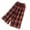 Red, variant on Bovxnpu Girls Plaid Wide Leg Pants Loungewear Pants Plaid Straight Leg Girls Summer Fashion Daily Casual Comfortable Wear Pants
