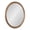 Rustic Brown, variant on Kate and Laurel Dessa Modern Round Wooden Wall Mirror, 32 Inch Diameter, Natural, Transitional Circle Bathroom Vanity Mirror with Chunky Rounded Profile and Solid Poplar Wood Frame