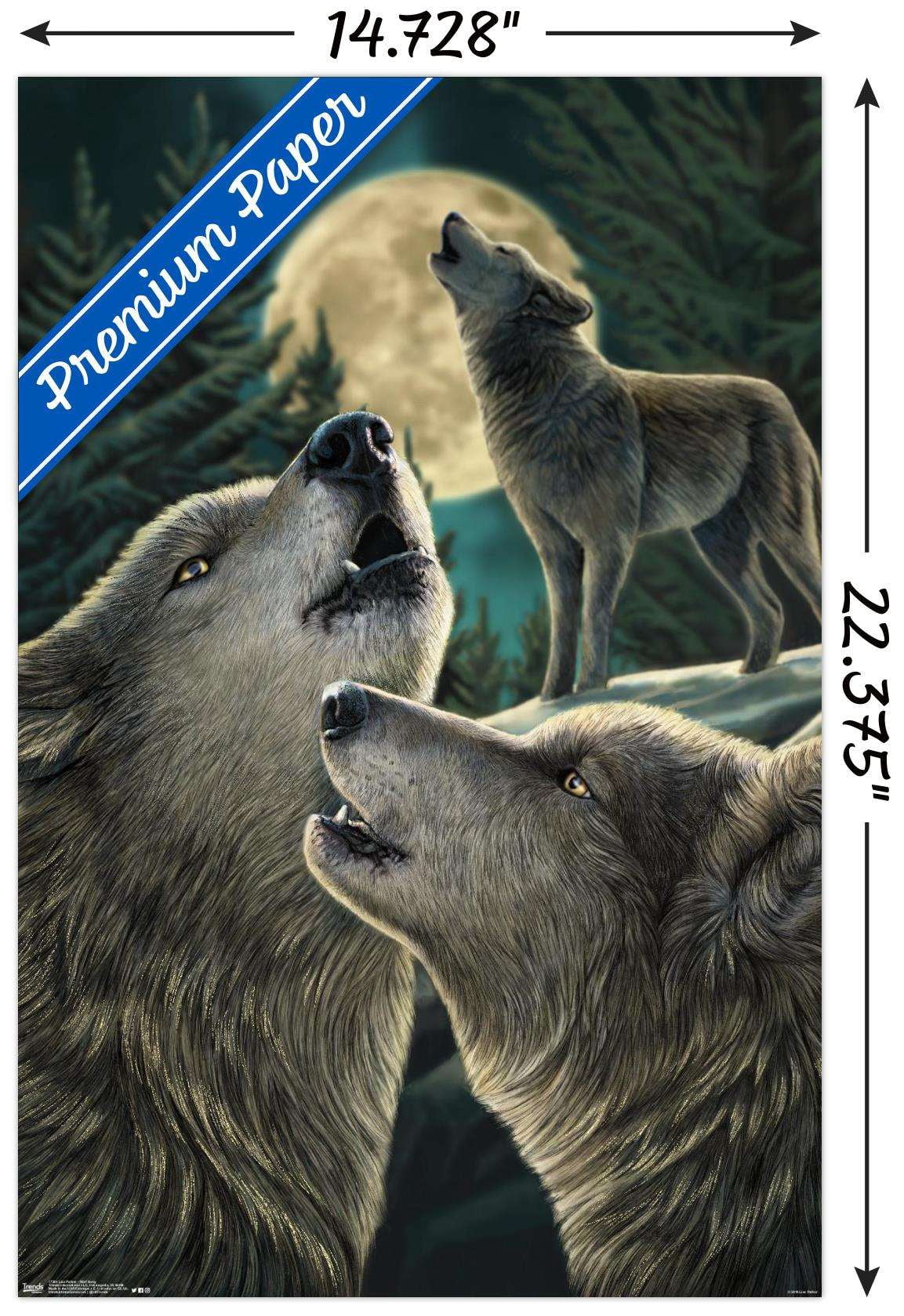 Lisa Parker - Wolf Song Wall Poster, 14.725" x 22.375"
