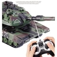 thumbnail image 3 of Pesado 1:32 Escala RC Tanque De Batalla Juguete Interactivo Modelo De Coche Hobby Juguetes Regalos Estilo 1 Verde Sunnimix Mini tanque de batalla, 3 of 8