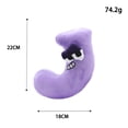 thumbnail image 1 of Alphabet Lore Plush Letter Toys A-Z Learning Pillows for Kids (J,8.7inch), 1 of 32