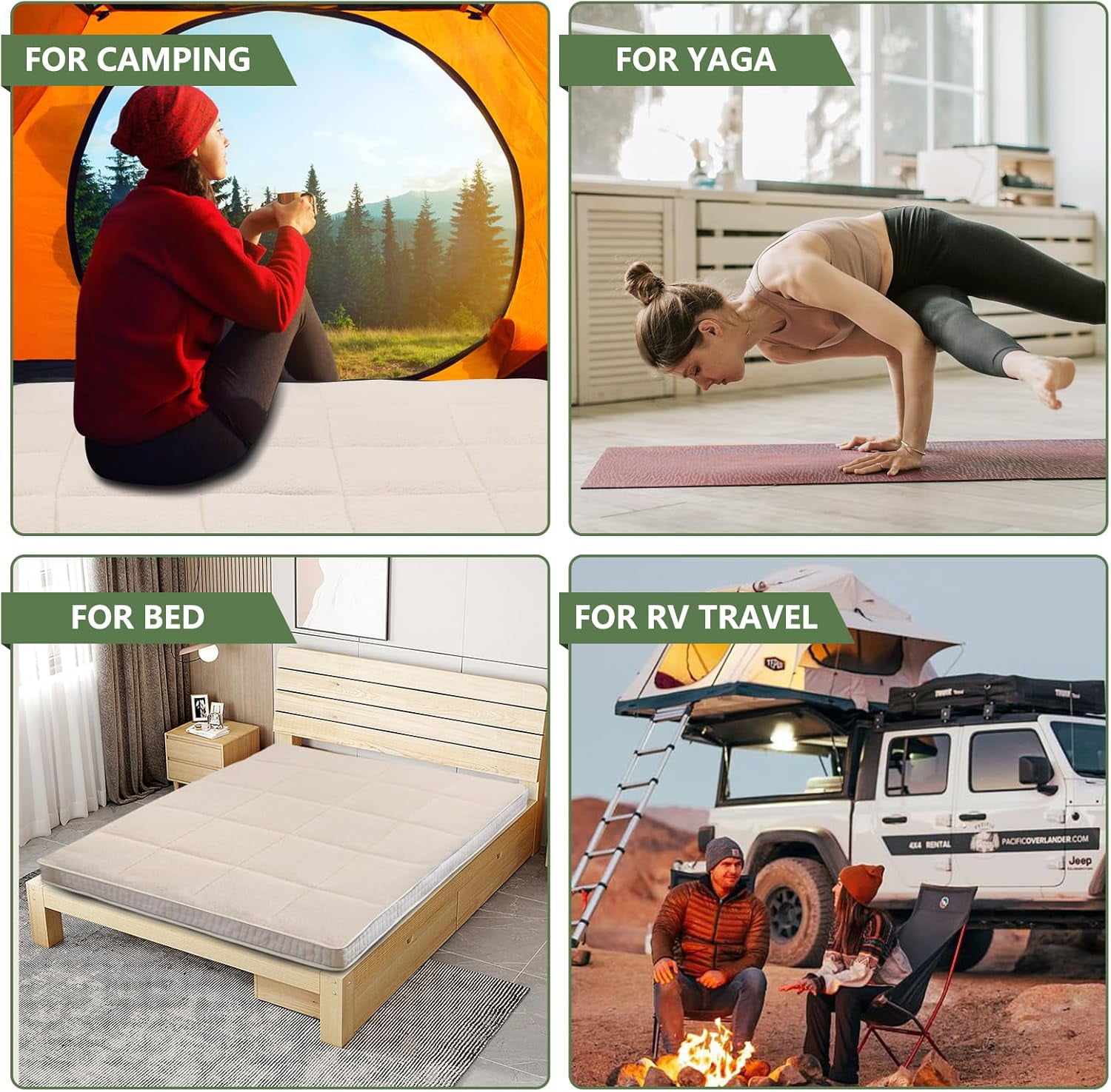 ABORON Extra Plush Futon Mattress Full Size 4" Thick Japanese Floor Mattress Folding Guest Mattress Protable Roll up Mattress Soft Memory Foam Tatami Mat Sleeping Pad for Bedroom Camping Tent