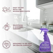 HOPE'S Perfect Countertop Cleaner with Microfiber Cloth, Streak Free Multi Surface Cleaning Spray, Pack of 1 with Microfiber Cloth