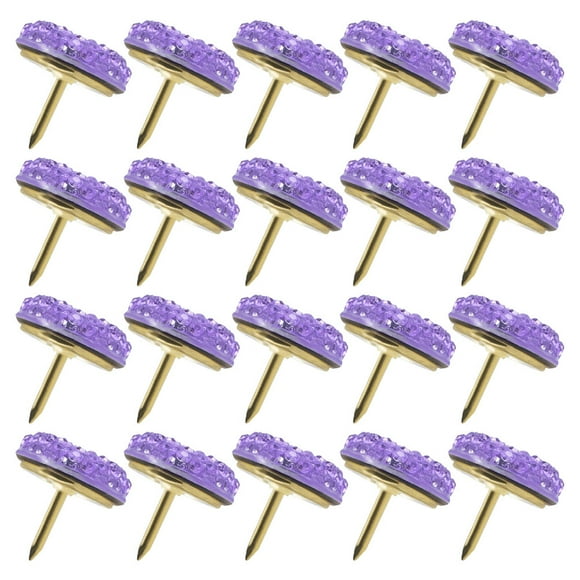 FUEENIRVA 20Ud Chinchetas Moradas Para Marcar Mapas Y Decorar Tableros De