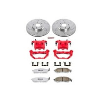 PowerStop Front Z26 Street Warrior Brake Pad and Rotor Kit with Red Powder Coated Calipers Fits: NISSAN Select Models KC5263-26