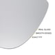 thumbnail image 4 of Reemplazo de vidrio de espejo retrovisor convexo calefaccionado blanco del lado del conductor izquierdo de Unique Bargains, con respaldo, adecuado para Fiat 500X, 4 of 6
