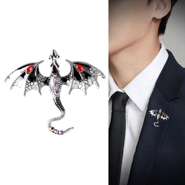 Broche Salvador Vintage Punk Animal R Negro