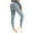 Blue, variant on Yoga Leggings for Women Plain Trendy Skinny Yoga Trousers Stretch Elastic High Rise Full Length Trousers Solid Pants for Lady Fitness Work Gray