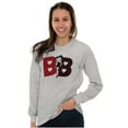 thumbnail image 4 of Betty Boop Retro Cartoon BB Hearts Women's Long Sleeve T Shirt Brisco Brands S, 4 of 6