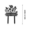 thumbnail image 2 of Personalized Metal Garden Sign Custom Outdoor Decor Backyard Wall Art Housewarming Gift Rustic Home Decor Personalized Signage, 2 of 3