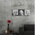 thumbnail image 5 of Epic Art 'Marilyn Trio Red Lips Blue Eyes' by Chris Consani, Acrylic Glass Wall Art, 36"x12", 5 of 8