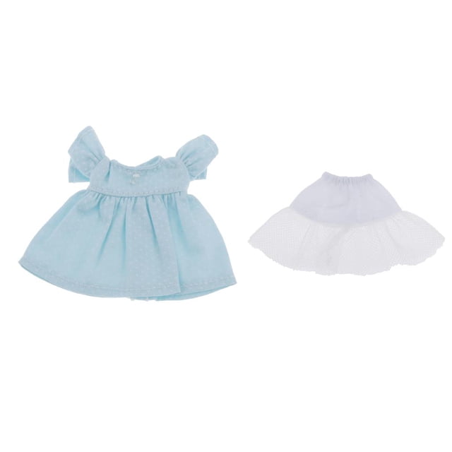 Ropa De Verano De Muñeca , Vestido Con Debajo Para Mini Blythe, OB11, 1/12 Party Casual Dress Up, 4 Colores Para Elegir Baoblaze Conjuntos de vestido de muñeca