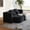 Black, variant on 75" Corduroy Convertible Sofa Bed, Pull-Out Loveseat Sleeper with high-density foam and pillows, Modern Loveseat Sofa Sleeper with foldable structure for living room studio lounge, Beige