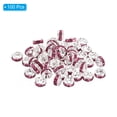 thumbnail image 3 of Unique Bargains 4mm Spacer Beads, 100pcs Bead Spacers Rhinestone Round Bulk Beads for Jewelry Making, Pink, 3 of 5