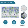 thumbnail image 6 of Purple Hydrangea Placemats Set of 8, Spring Eucalyptus Butterfly Grey Wooden Placemats for Dining Table, Place Mats for Kitchen Tabletop, Waterproof Wipeable Dining Table Mats Set, 6 of 9