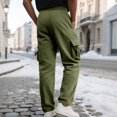 thumbnail image 6 of Wutalume Men's Cargo Pants with Pockets — Loose Work Trousers for Men, Drawstring Baggy Style, Multi-Pocket Casual Pants for Outdoor, 6 of 7