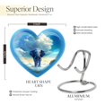 thumbnail image 2 of Guardian Elephant Memorial Heart Shapeds For Ashes - Urns For Adults Men & Women - Urns For Ashes Adult Female Mother - Adult Urns For Human Ashes Men (Size -3inch,1PC), 2 of 5